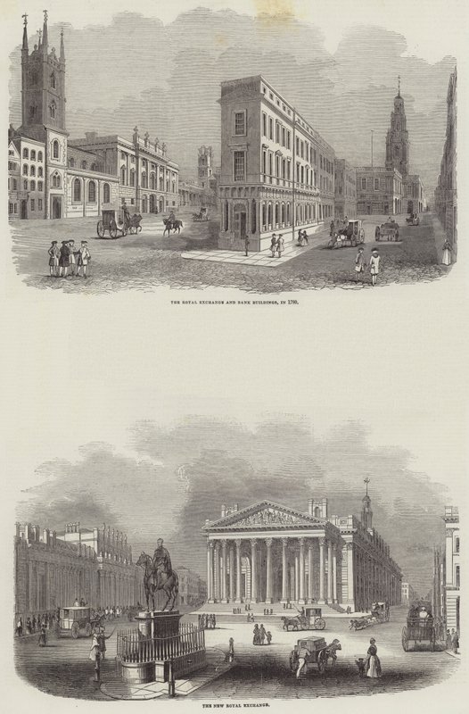 The Royal Exchange (gravering) av English School
