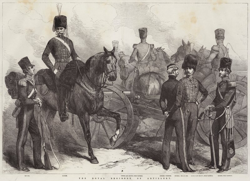 The Royal Regiment of Artillery (gravering) av English School