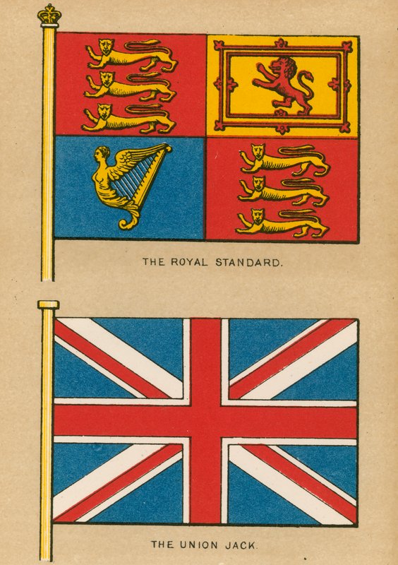 Den kongelige standard. Det britiske flagget av English School