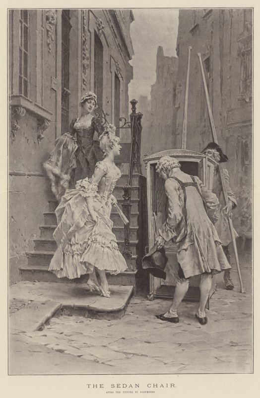 Sedan-stolen (litho) av English School
