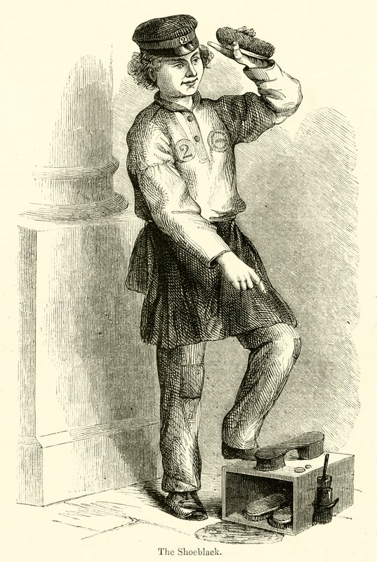 The Shoeblack (gravering) av English School