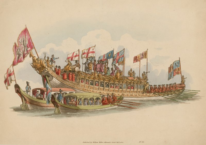 The Stationers Barge, Themsen, London av English School