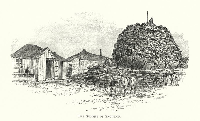 The Summit of Snowdon (gravering) av English School