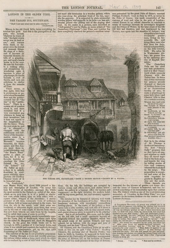 The Tabard Inn, Southwark av English School