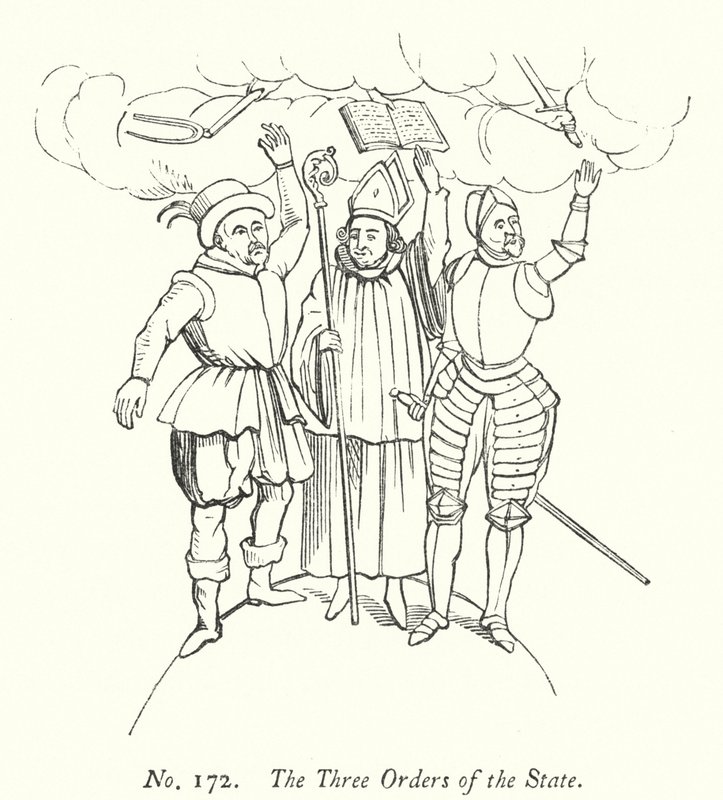 Statens tre ordener (gravering) av English School