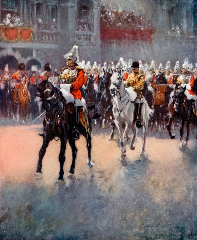 The Trooping of the Colors av English School