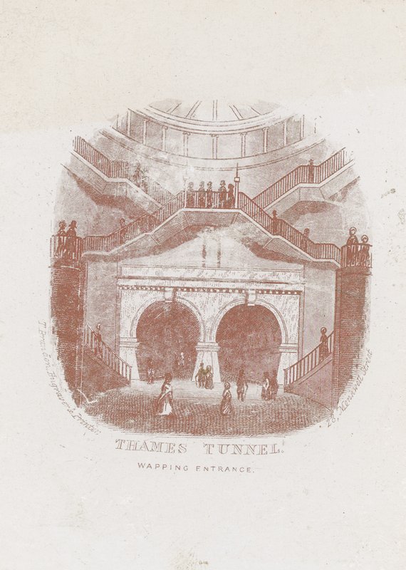 Wapping-inngangen til Thames Tunnel av English School