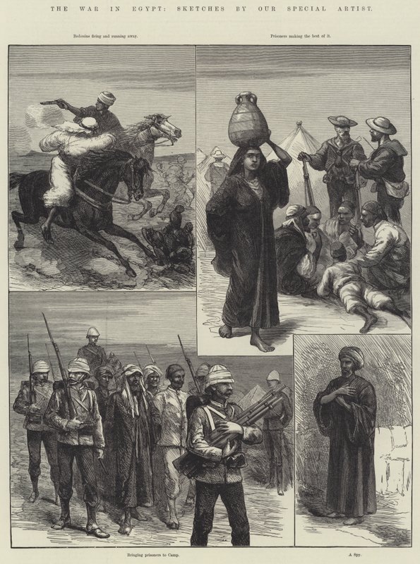 Krigen i Egypt (gravering) av English School