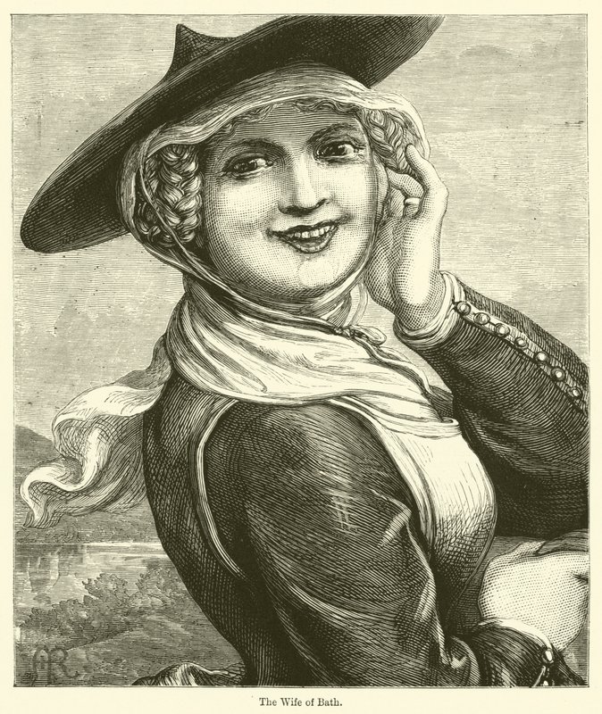 The Wife of Bath (gravering) av English School