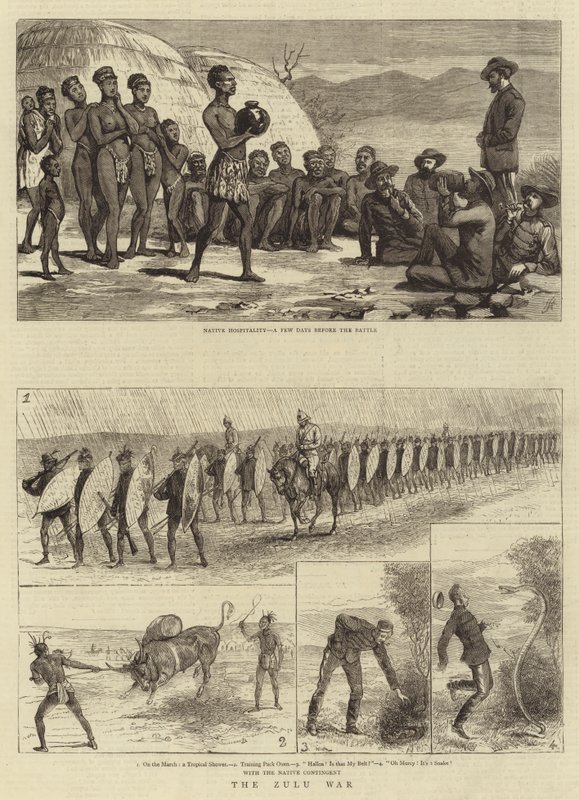 Zulu-krigen (gravering) av English School