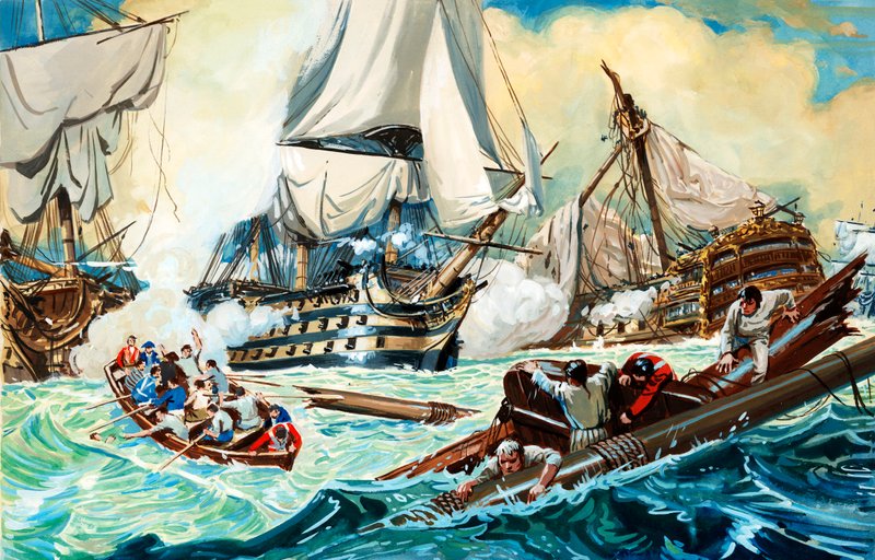 Slaget ved Trafalgar av English School