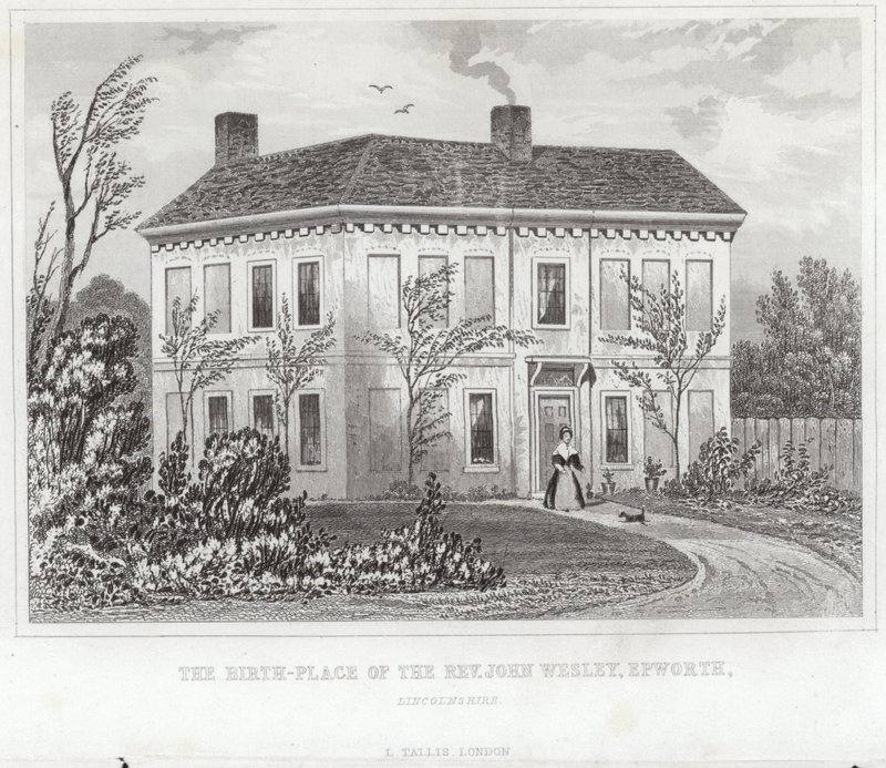 Fødestedet til pastor John Wesley av English School