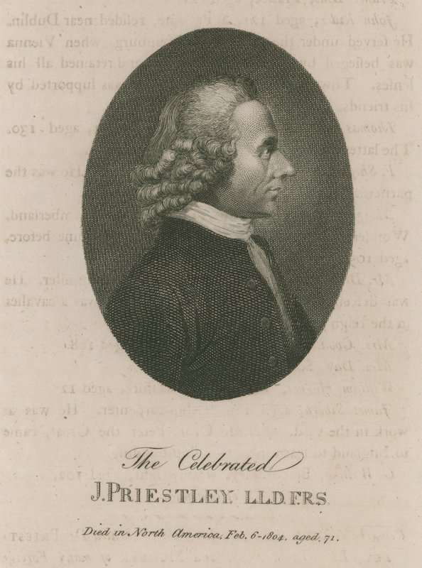 Den berømte Joseph Priestley av English School