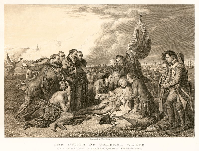 General Wolfes død av English School