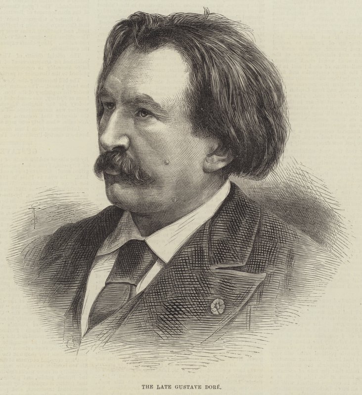 Avdøde Gustave Dore (gravering) av English School