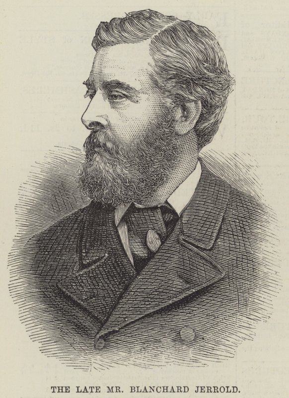 Avdøde herr Blanchard Jerrold (gravering) av English School