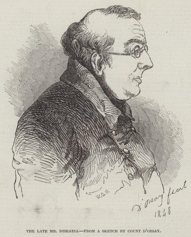 Avdøde Mr Disraeli (gravering) av English School