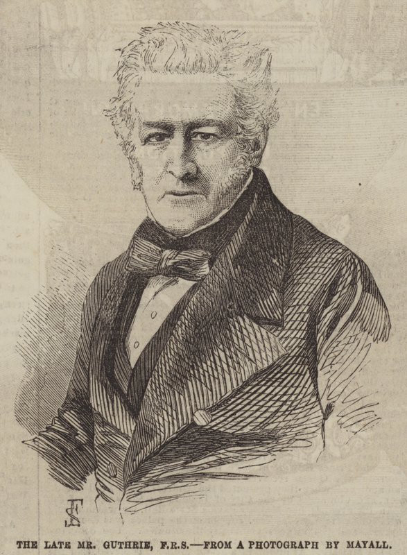 Avdøde Mr Guthrie, FRS (gravering) av English School