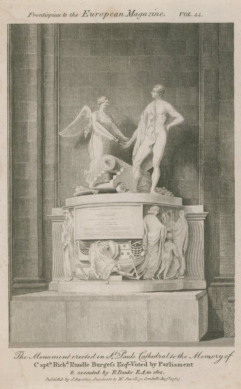Monumentet reist i St Pauls Cathedral av English School