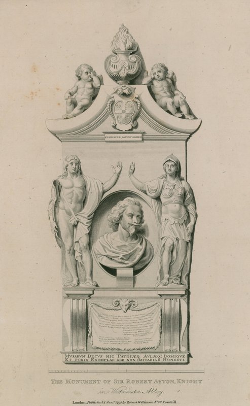 Monumentet til Sir Robert Ayton av English School