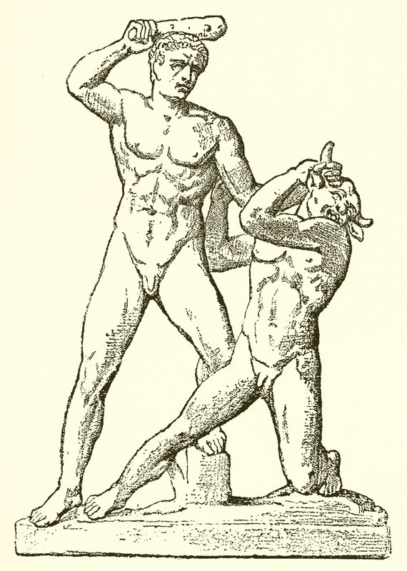 Theseus og Minotaurus av English School