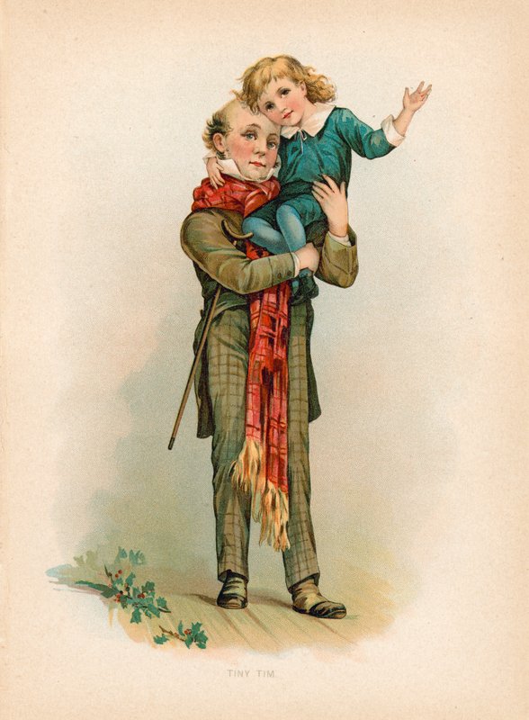 Tiny Tim (chromolitho) av English School