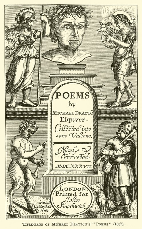 Tittelside til Michael Draytons dikt, 1637 av English School