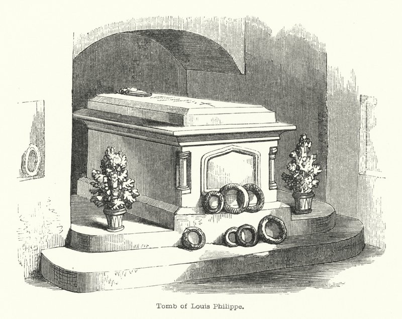 Graven til Louis Philippe (gravering) av English School