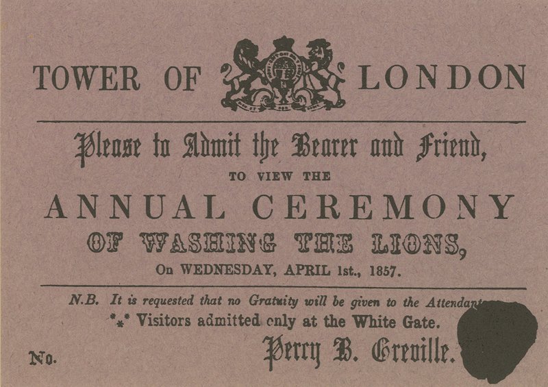 Tower of London-billett av English School