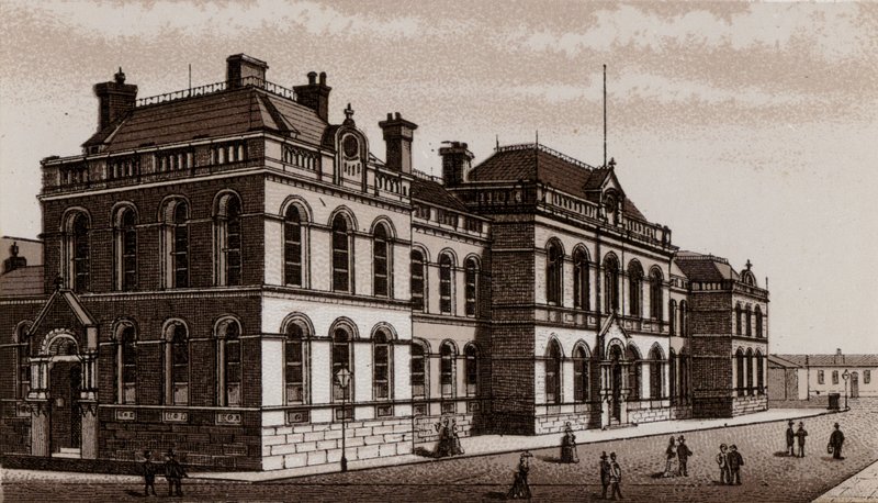 Rådhus, Belfast (litho) av English School