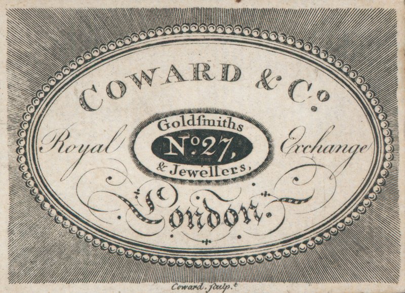 Trade card, Coward & Co av English School