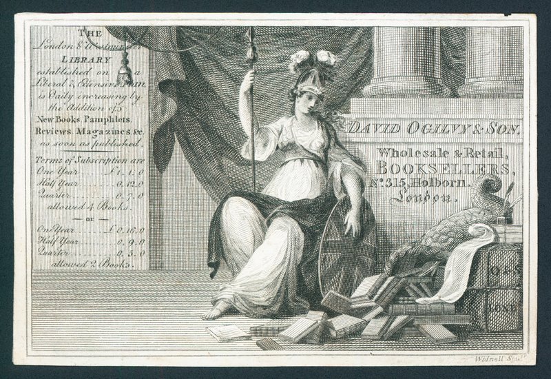 Trade card, David Ogilvy & Son av English School