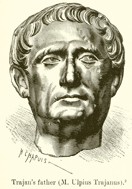 Trajans far (M. Ulpius Trajanus) av English School