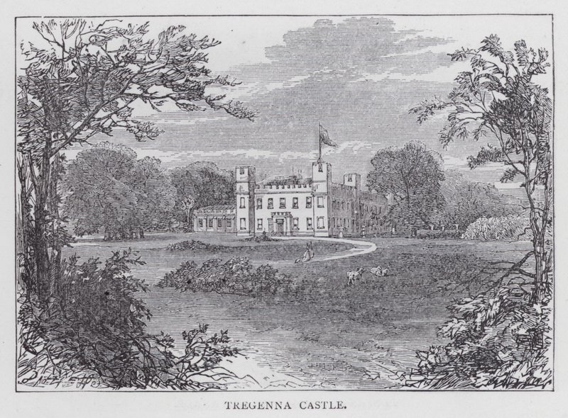 Tregenna slott (gravering) av English School