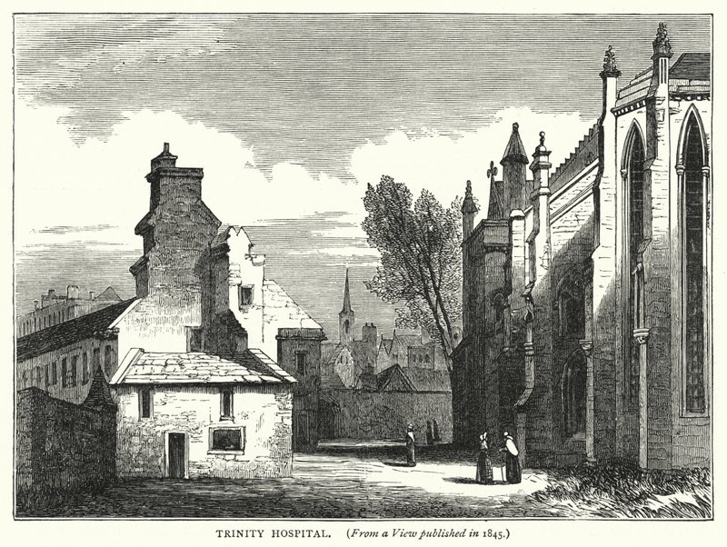 Trinity Hospital (gravering) av English School