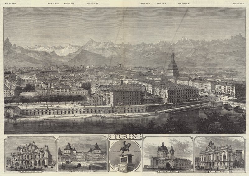 Torino (gravering) av English School
