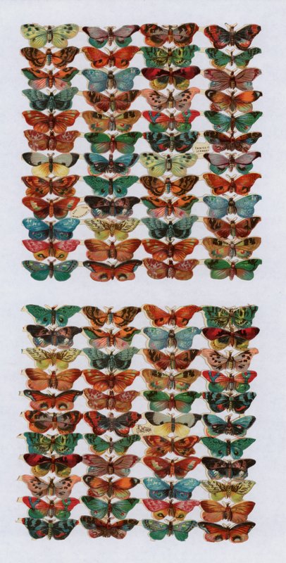 Viktorianske utklipp (chromolitho) av English School