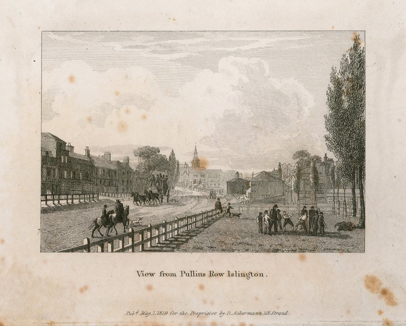 Utsikt fra Pullins Row, Islington av English School