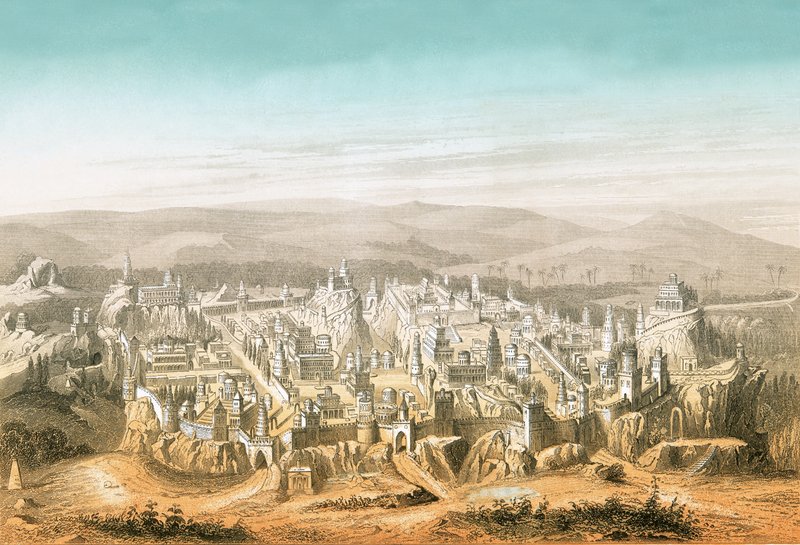 Utsikt over Jerusalem av English School