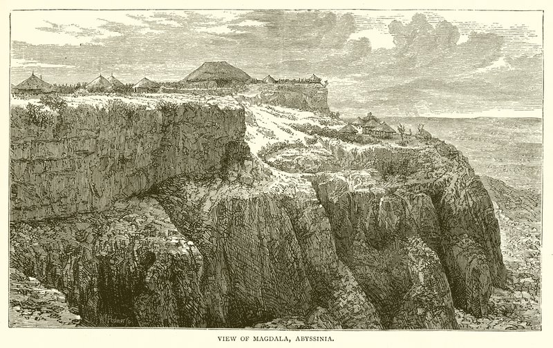 Utsikt over Magdala, Abessinia av English School