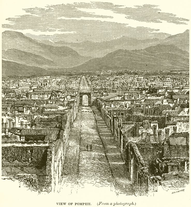 Utsikt over Pompeii av English School