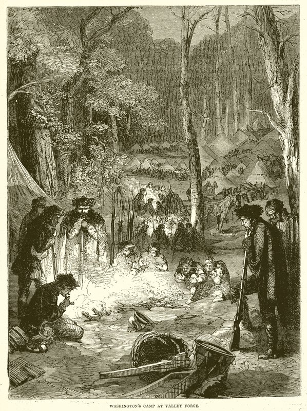 Washingtons leir ved Valley Forge av English School