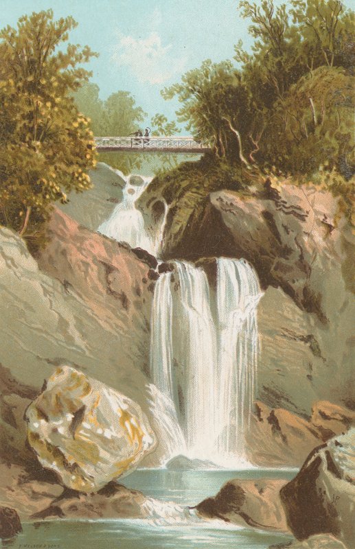 Foss ved Inversnaid - Loch Lomond av English School