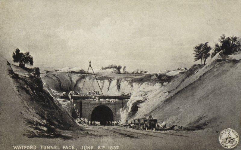 Watford Tunnel Face, 6. juni 1837 av English School