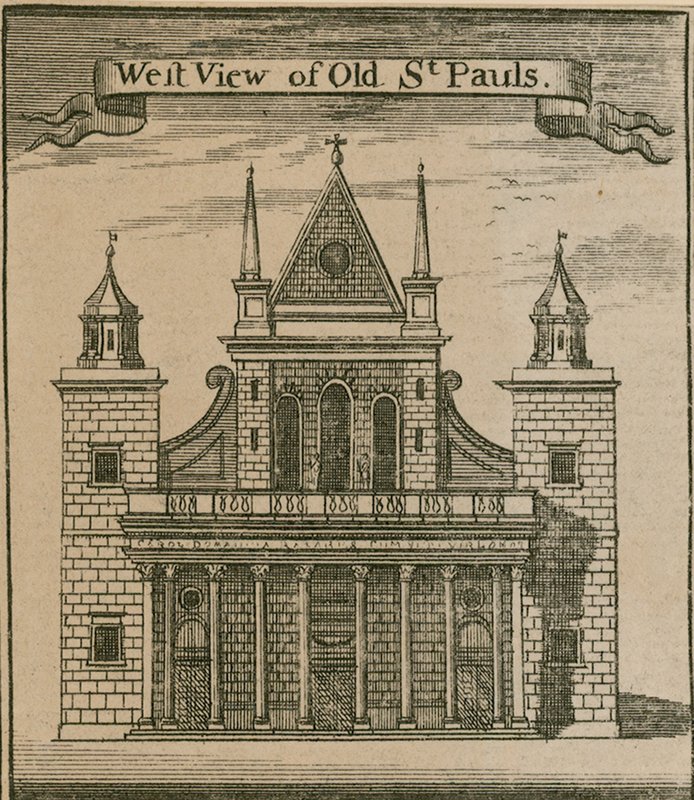 Vestutsikt over Old St Paul