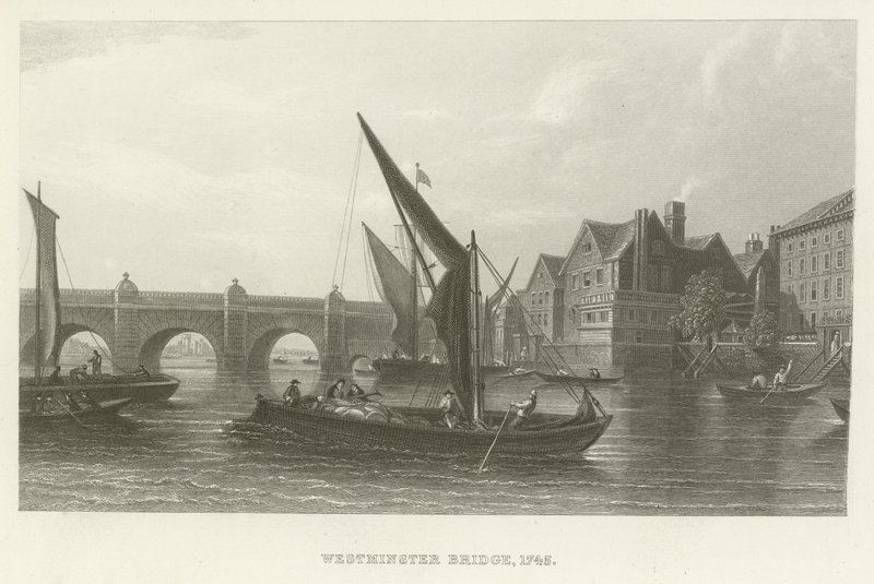 Westminster Bridge, 1745 av English School