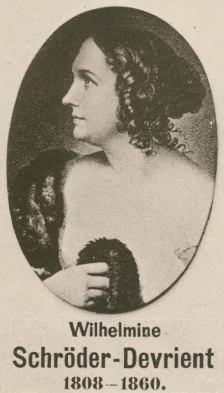 Wilhelmine Schroder-Devrient (gravyr) av English School