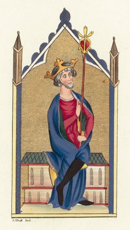 William Rufus (farget gravering) av English School