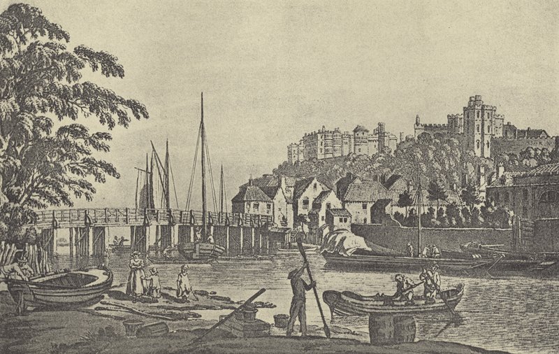 Windsor Bridge i 1793 (gravyr) av English School