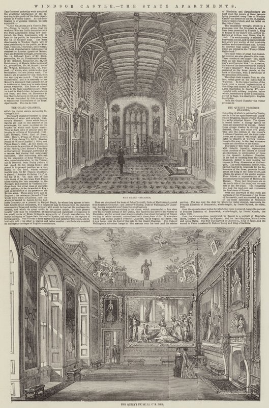Windsor Castle, the State Apartments (gravering) av English School